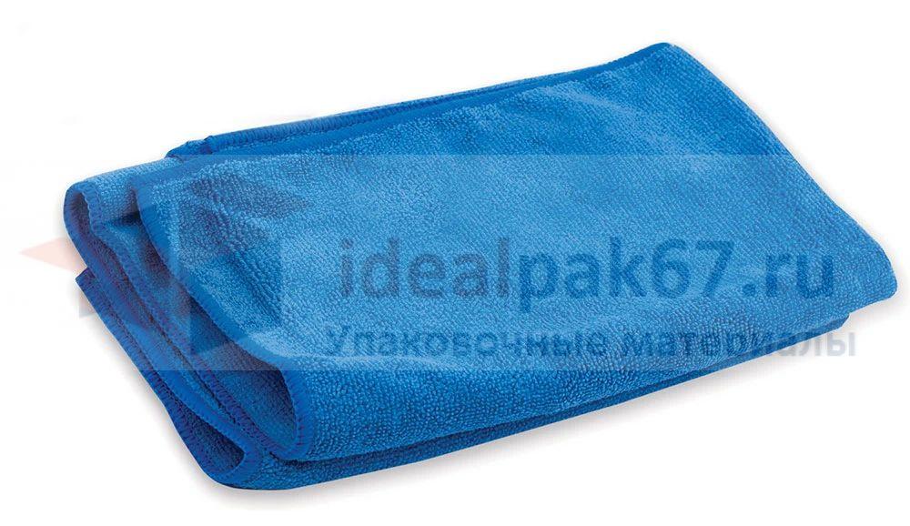 Тряпка для мытья пола, микрофибра, 50х60 см, синяя, 220 г/м2, ЛЮБАША